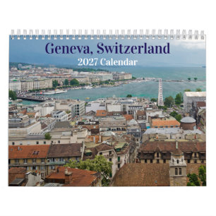 Genève, Zwitserland 2027 Agenda Kalender