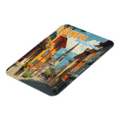 Genève Zwitserland Alpen Magneet (Linkerzijde)