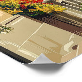 Genève Zwitserland Alpen Poster (Hoek)