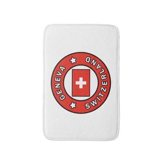 Genève Zwitserland Badmat (Voorkant Verticaal)