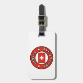 Genève Zwitserland Bagagelabel (Voorkant verticaal)
