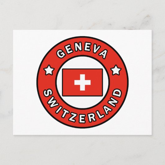 Genève Zwitserland Briefkaart (Voorkant)