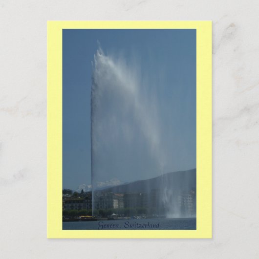 Genève, Zwitserland Briefkaart (Voorkant)