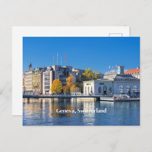 Genève, Zwitserland Briefkaart (Voorkant / Achterkant)