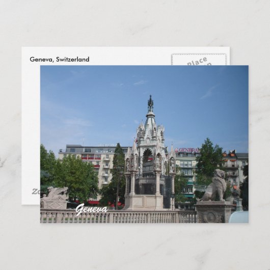 Genève, Zwitserland Briefkaart (Voorkant / Achterkant)