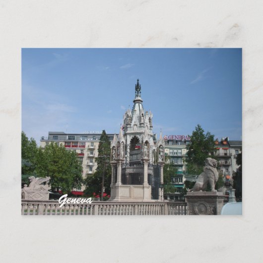 Genève, Zwitserland Briefkaart (Voorkant)