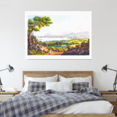 Genève, Zwitserland Canvas Afdruk (Insitu (Slaapkamer))