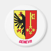 Genève Zwitserland Crest Magnet (Voorkant)