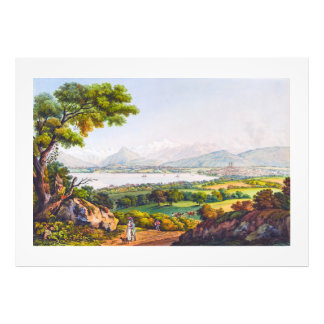 Genève, Zwitserland Foto Afdruk