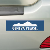Genève Zwitserland Gelieve Bumpersticker (Op auto)