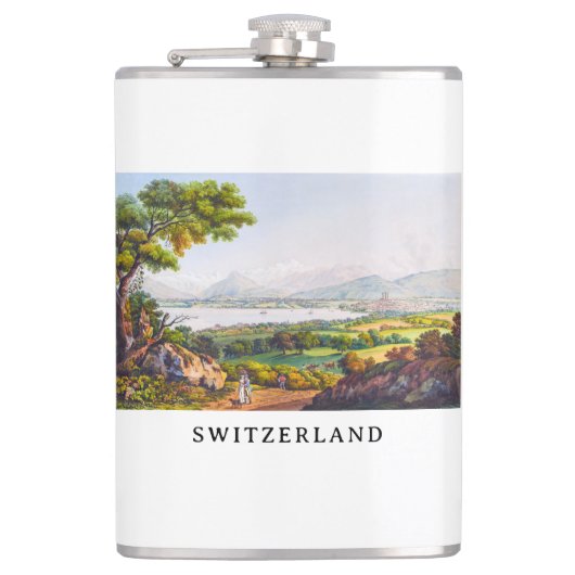 Genève, Zwitserland Heupfles (Voorkant)