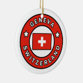 Genève Zwitserland Keramisch Ornament (Rechts)
