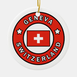 Genève Zwitserland Keramisch Ornament