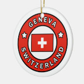 Genève Zwitserland Keramisch Ornament (Links)