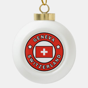 Genève Zwitserland Keramische Bal Ornament