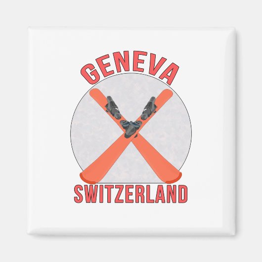 Genève, Zwitserland Magneet (Voorkant)
