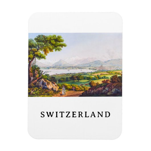 Genève, Zwitserland Magneet (Verticaal)