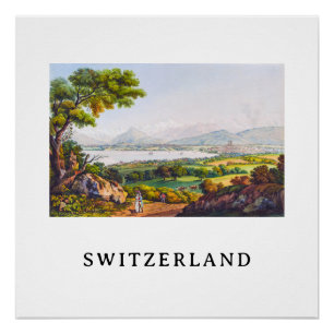 Genève, Zwitserland Perfect Poster