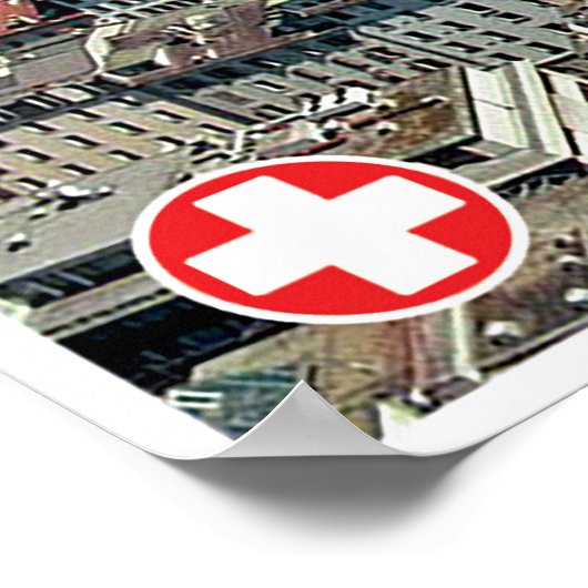 Genève - Zwitserland Poster (Hoek)