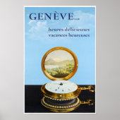 Geneve, Zwitserland, reisposter Poster (Voorkant)