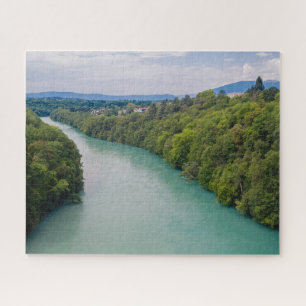 Genève Zwitserland Rijn Jigzaag Puzzle Legpuzzel