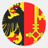 Genève, Zwitserland Ronde Sticker (Voorkant)