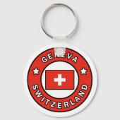 Genève Zwitserland Sleutelhanger (Voorkant)