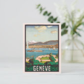  Genève Zwitserland Swiss Travel Briefkaart (Staand voorkant)