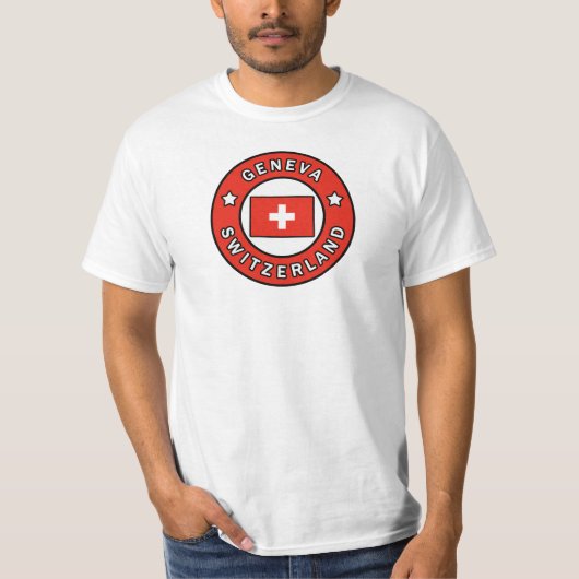 Genève Zwitserland T-shirt (Voorkant)