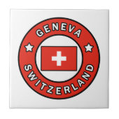 Genève Zwitserland Tegeltje (Voorkant)
