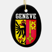 Genève, Zwitserland - wapen Keramisch Ornament (Achterkant)