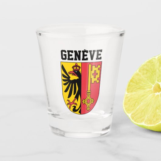 Genève, Zwitserland - wapen Shot Glas (Voorkant)
