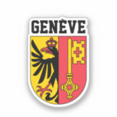 Genève, Zwitserland - wapen Sticker (Voorkant)