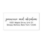 Genevieve moderne bruiloft rubberstempel (Afrduk)