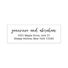 Genevieve moderne bruiloft  zelfinktende stempel