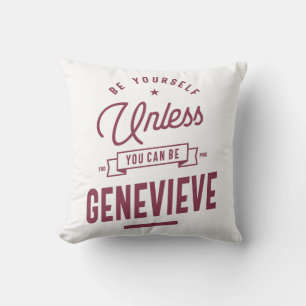 Genevieve Persoonlijke Naam Birthday Gift Kussen