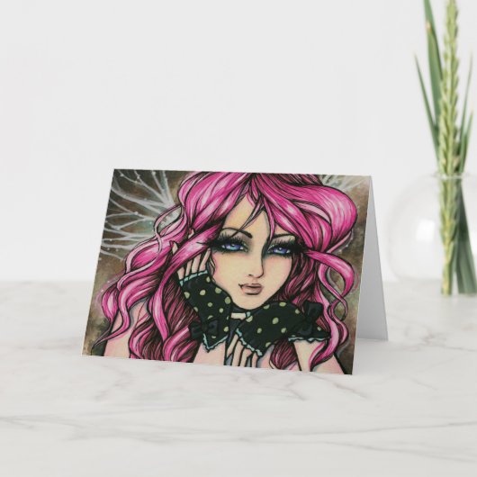 "Genevieve" Steampunk Feeënkaart Kaart (Voorkant)