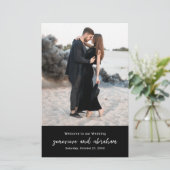 Genevieve Zwart Foto Modern Wedding Programma (Staand voorkant)