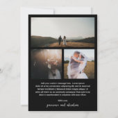 Genevieve Zwart Foto Moderne bruiloft Bedankkaart (Achterkant)