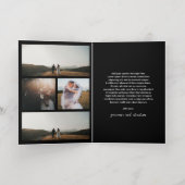 Genevieve Zwart Foto Moderne bruiloft Folie Wenskaart (Binnenlaag)