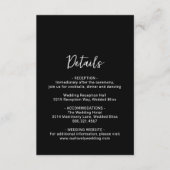 Genevieve Zwart Foto Moderne bruiloft Informatiekaartje (Voorkant)