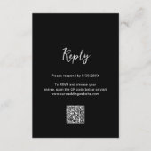Genevieve Zwart Foto Moderne bruiloft RSVP Kaartje (Voorkant)