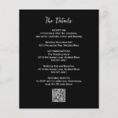 Genevieve Zwart Foto Moderne bruiloft Uitnodigen Flyer (Achterkant)