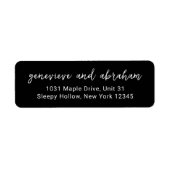 Genevieve Zwart Moderne bruiloft Etiket (Voorkant)