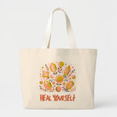 Genez jezelf Jumbo Tote - Hemel Kristal Tas (Voorkant)