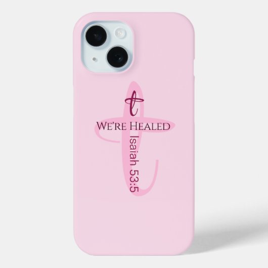 Genezen door Jesus Bible Verse Christelijk Geloof Case-Mate iPhone Case (Achterkant)