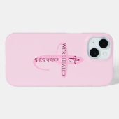 Genezen door Jesus Bible Verse Christelijk Geloof Case-Mate iPhone Case (Achterkant (horizontaal))