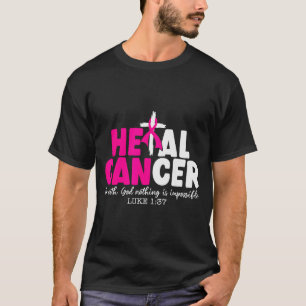 Genezen Kanker Geloof God Christelijke Borstkanker T-shirt