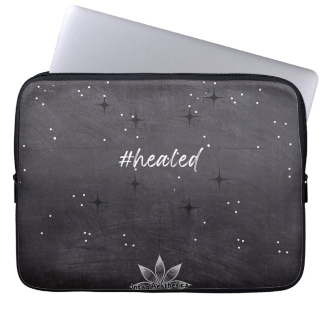 #genezen  laptop sleeve (Voorkant)