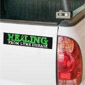 Genezen van de ziekte van Lyme bumpersticker (Op Truck)
